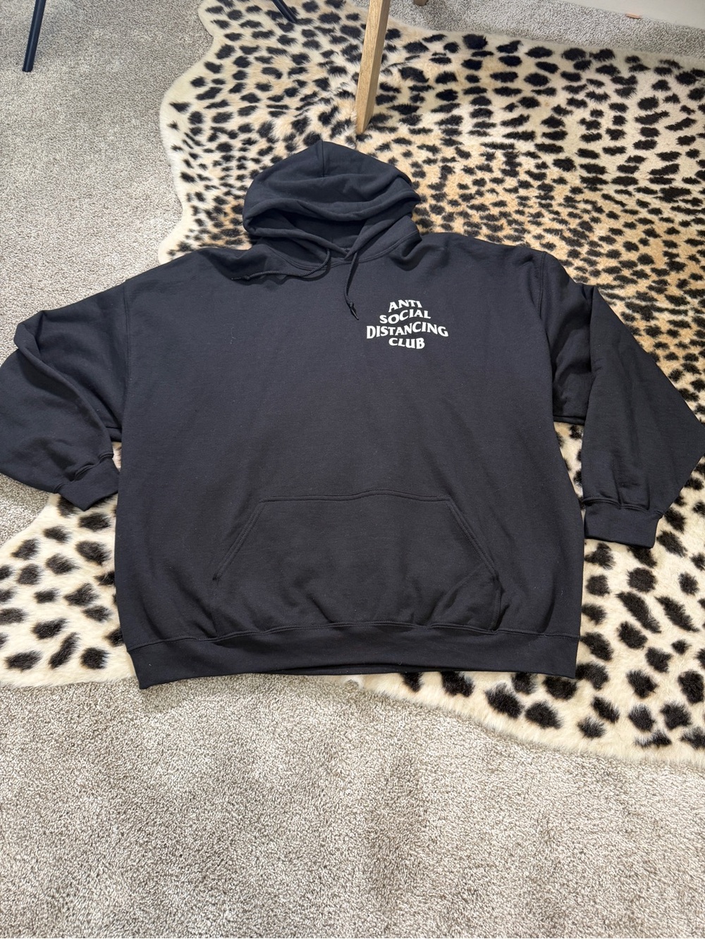 Assholes Live Forever Anti Social Distancing Club Black Hoodie - Men's Sz 3XL